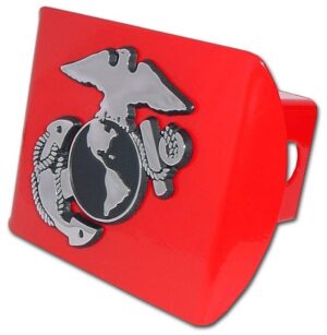 Marines Insignia Red Hitch Cover