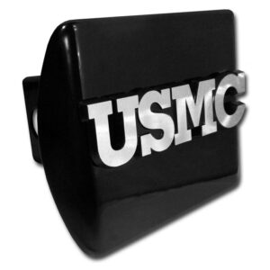 Marines USMC Emblem Black Hitch Cover