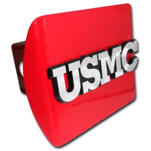 Marines USMC Emblem Red Hitch Cover