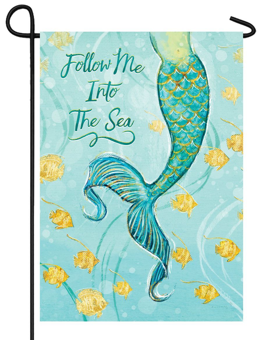 Mermaid Tail Garden Flag - I AmEricas Flags