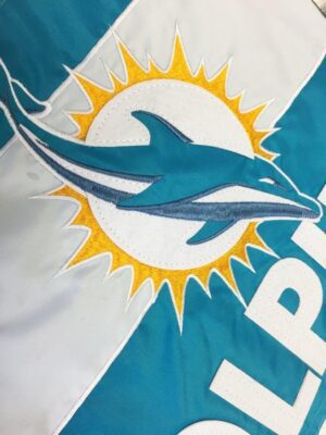 Miami Dolphins Embellished Applique House Flag