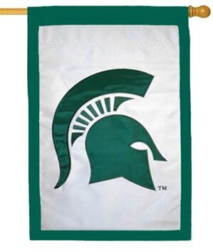 Michigan State Spartans Applique House Flag