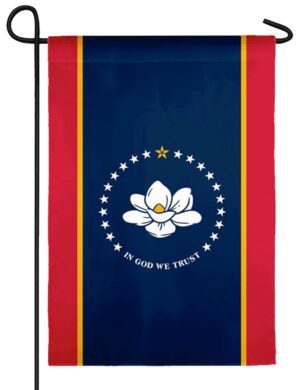 Mississippi State Applique Garden Flag