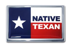 Native Texan Car Emblem SUV Size