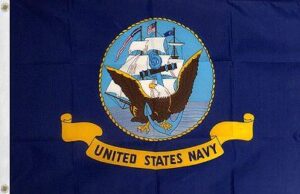 Navy 3x5 Flag - Printed