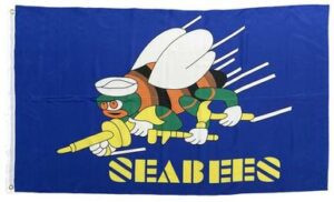 Navy Seabees 3x5 Flag