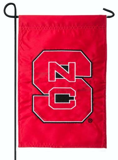 NC State University Applique Garden Flag