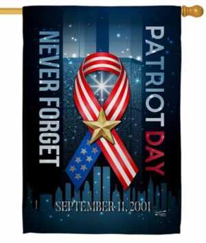 Never Forget 911 Sublimated House Flag