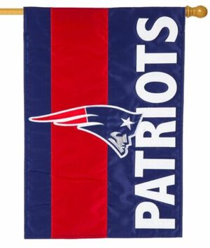 New England Patriots Embellished Applique House Flag