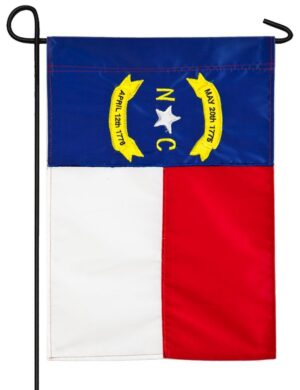 North Carolina Applique Garden Flag