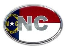 North Carolina Oval Car Emblem