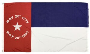 North Carolina Republic Flag 3x5 - Printed