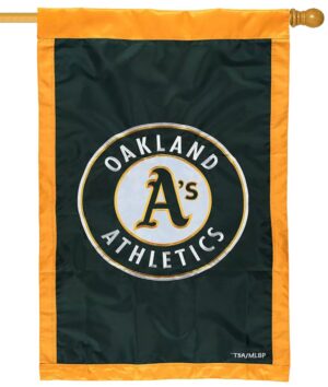 Oakland A's Applique House Flag