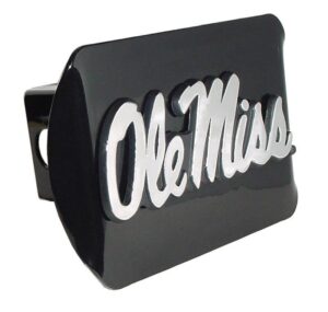 Ole Miss University of Mississippi Black Hitch Cover