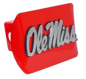 Ole Miss University of Mississippi Red Hitch Cover