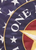 One Nation Under God Double Applique House Flag