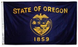 Oregon Double Sided 3x5 State Flag