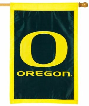 Oregon Ducks Applique House Flag