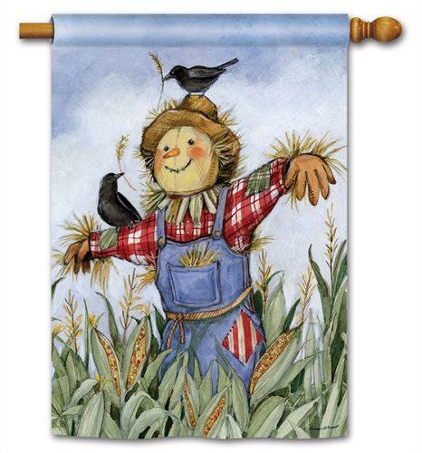 Patch Scarecrow House Flag