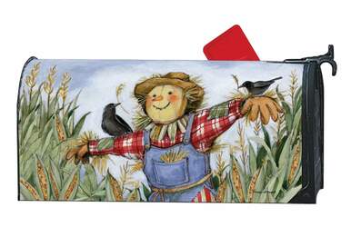 Patch Scarecrow Mailbox Cover