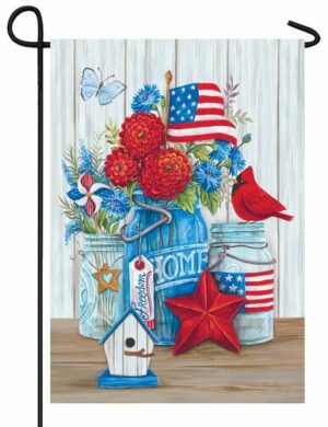 Patriotic Arrangement Garden Flag
