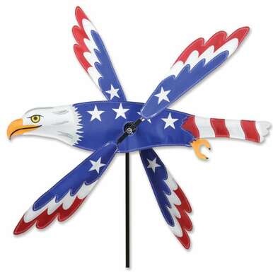 Patriotic Eagle Large WhirliGig Wind Spinner