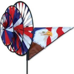 Patriotic Eagle Triple Wind Spinner