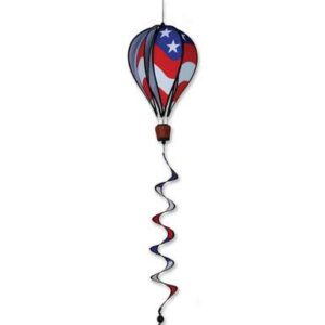 Patriotic Hot Air Balloon with Tail Spinner