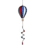 Patriotic Small Hot Air Balloon with Tail Spinner