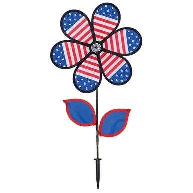 Patriotic Sunflower Wind Spinner
