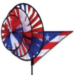 Patriotic Triple Wind Spinner