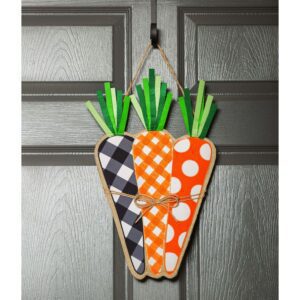 Patterned Carrots Decorative Door Hanger