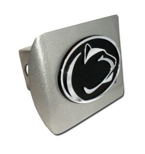 Penn State University Brushed Chrome Hitch Cover