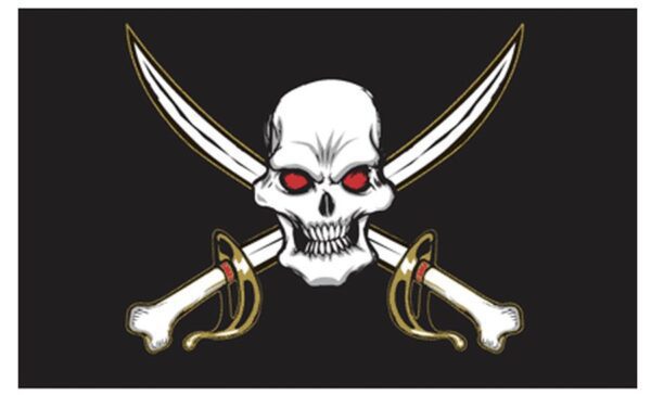Pirate Death's Head 3x5 Flag