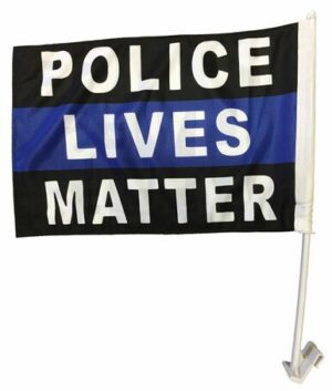 Police Lives Matter Car Flag