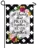 Pray Together Suede Reflections Garden Flag