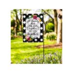 Pray Together Suede Reflections Garden Flag