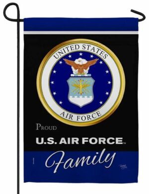 Proud Air Force Family Sublimated Garden Flag