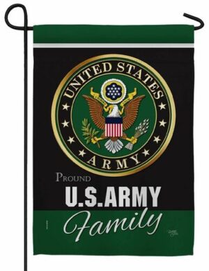 Proud Army Family Sublimated Garden Flag