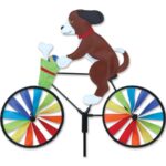 Puppy Bicycle Wind Spinner