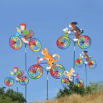 Puppy Large Bicycle Wind Spinner