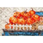 Quilted Happy Fall Truck Decorative Garden Flag