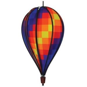 Rainbow Pixel Hot Air Balloon Spinner