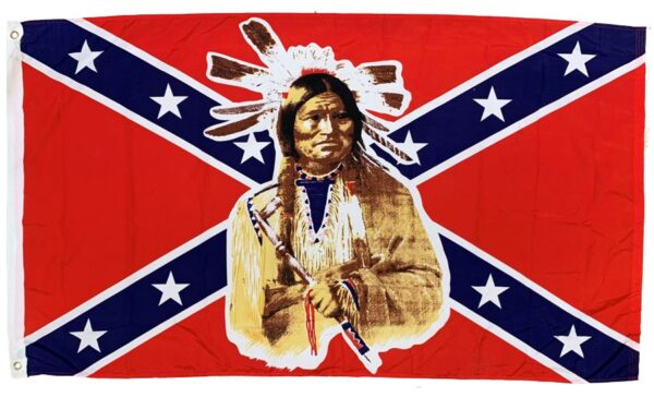 Rebel American Indian 3x5 Flag