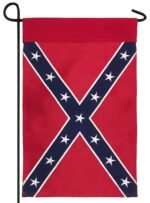 Rebel Confederate Garden Flag Embroidered 2-Ply Polyester
