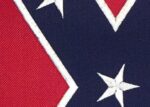 Rebel Confederate Garden Flag Embroidered 2-Ply Polyester Center Detail