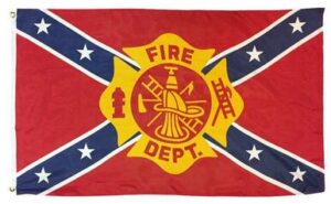 Rebel Fire Department 3x5 Flag