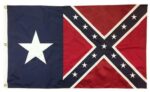 Rebel Texas Star Battle Flag 3x5 2-Ply Polyester