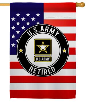 Retired Army Sublimated House Flag