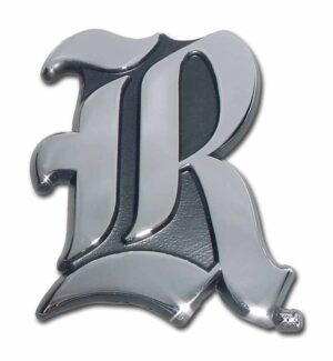 Rice University Chrome Car Emblem